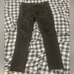 Ksubi Men's Distressed Black Jeans